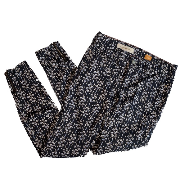 EUC! Anthropologie Pilcro Serif Sateen Zip Ankle Skinny - 25 - Picture 2 of 7